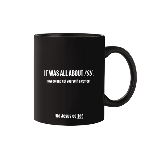 WAKE UP TO GRACE - BLACK MUG